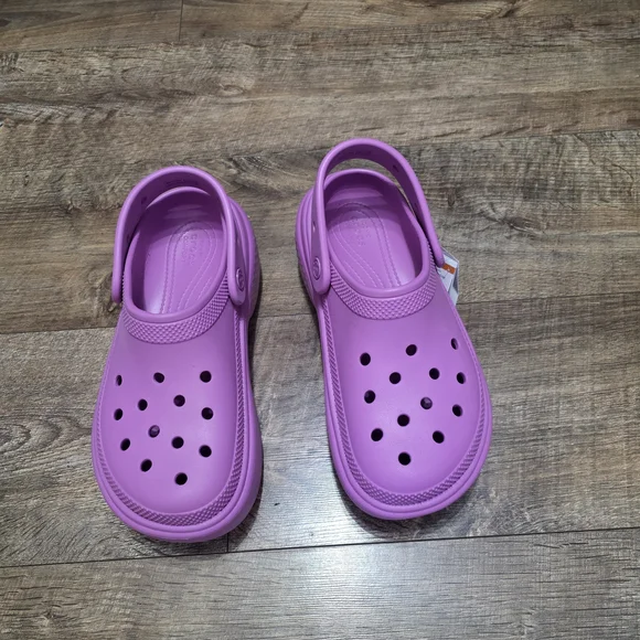 Crocs Mega Crush Purple Clogs Women Size 8 - Picture 5 of 11